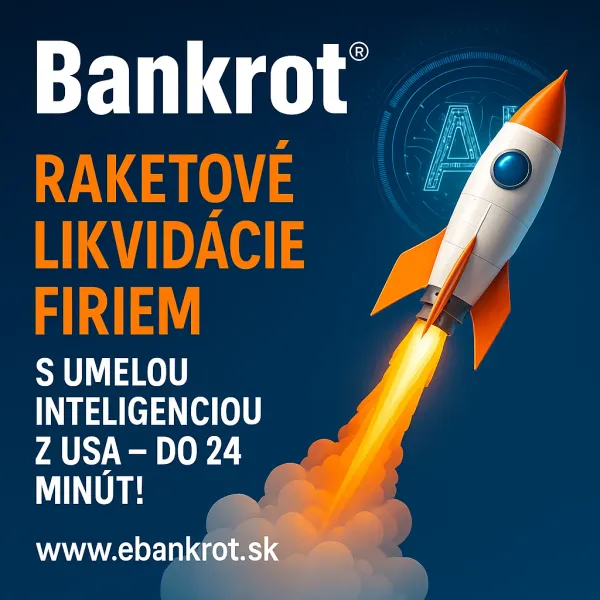 Revolúcia v likvidácii firiem: eBankrot.sk spúšťa AI systém, ktorý ukončí spoločnosť za neuveriteľných 24 minút!